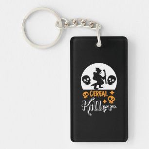 Halloween Funny Cereal Birthday Key Ring