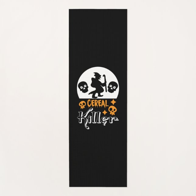 Halloween Funny Cereal Birthday Yoga Mat (Front)