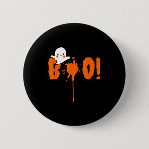 Halloween Funny Cute Ghost Boo! Design Gift 6 Cm Round Badge