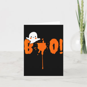 Halloween Funny Cute Ghost Boo! Design Gift Card