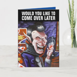 HALLOWEEN FUNNY DRACULA GREETING CARDS