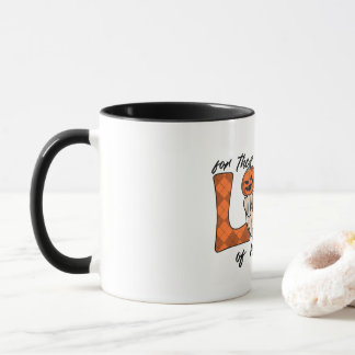 Halloween funny fear love mug