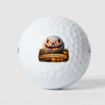 halloween funny golf ball