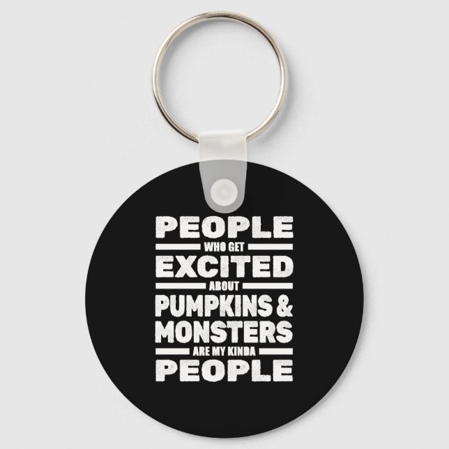 Halloween Funny  Key Ring (Front)