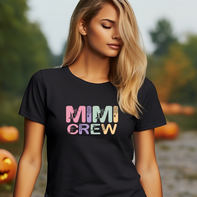 HALLOWEEN FUNNY MIMI CREW  T-Shirt (MIMI CREW FUNNY HALLOWEEN  GRANDMA SHIRT)