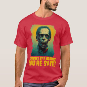 Halloween Funny Retro Zombie Horror Poster Party C T-Shirt