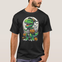 Halloween Funny T Rex Dinosaur Witch Boys Trick Tr