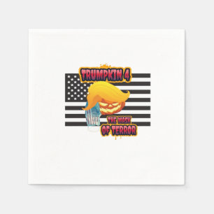 Halloween Funny Trumpkin Classic Napkin