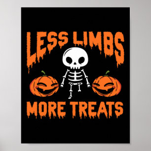 Halloween Funny Wheelchair Amputee Humour Statemen Poster
