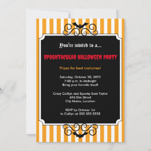 Halloween Gala Party Invitation