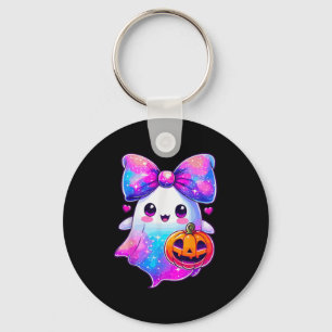 Halloween Galaxy Colours Ghost Pumpkin Coquette Bo Key Ring