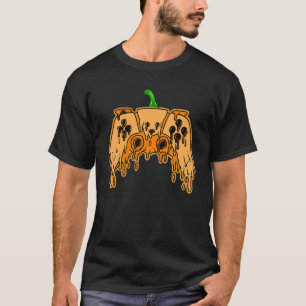 Halloween Gamer Costume Pumpkin Scary Mens Boys Vi T-Shirt