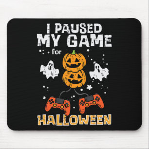 Halloween Gamer Paused My Game Costume Men Boys Ki Mouse Pad