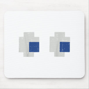 Halloween Gamer Pixel Eyes Gaming Costume Men Boys Mouse Pad