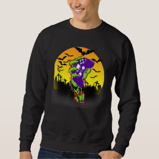 Halloween Gamer Zombie Hand Video Gaming Monster Sweatshirt