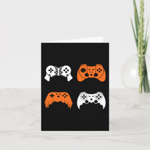 Halloween Gaming Controller Gamer Video Game Contr Card