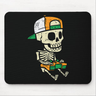 Halloween Gaming Skeleton Costume Gamer Boys Kids  Mouse Pad