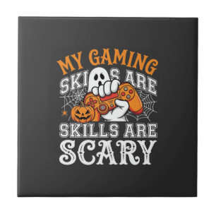Halloween Gaming Skills Are Scary Ghost Controller Tile
