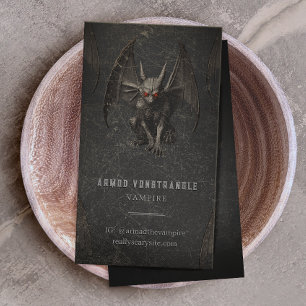 Halloween Gargoyle Business Card