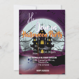 Halloween gather  invitation