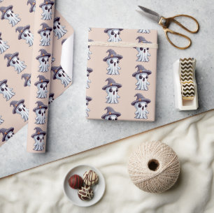 Halloween: Geist mit Hut - Wrapping Paper