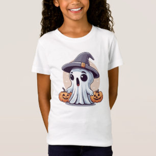 Halloween: Geist mit Kürbissen - T-Shirt