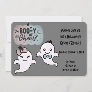 Halloween - Gender Reveal Invitation