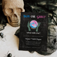 Halloween Gender Reveal Invitation | Crystal Ball