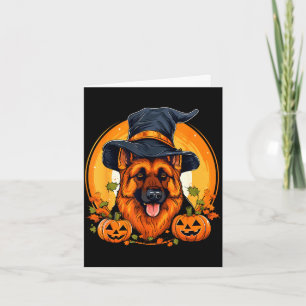 Halloween german shepherd card