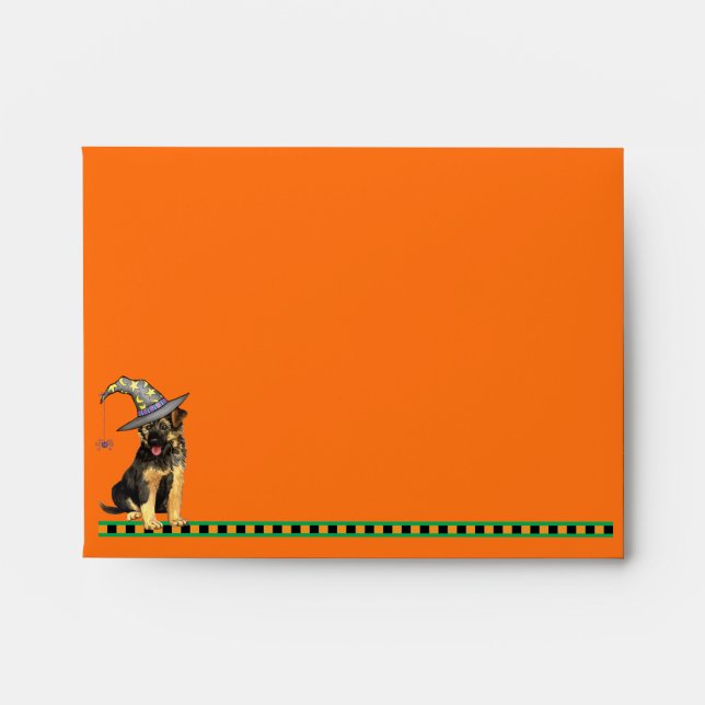 Halloween German Shepherd Envelope (Front)
