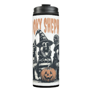 Halloween German Shepherd.jpg Thermal Tumbler