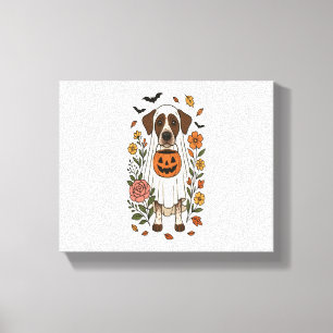 Halloween German Shorthaired Pointer Canvas Print