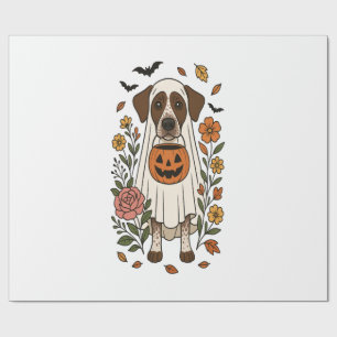 Halloween German Shorthaired Pointer Wrapping Paper