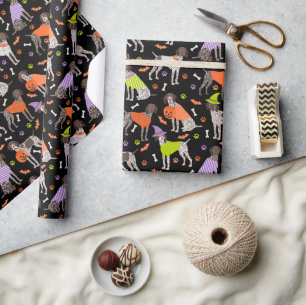 Halloween German Shorthaired Pointer Wrapping Paper