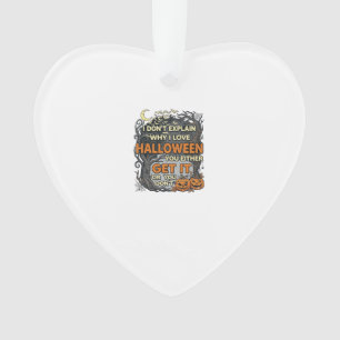 Halloween Get It Spooky Tree Pumpkins Bats Spiderw Ornament