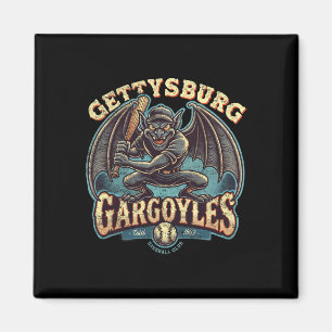 Halloween Gettsyburg Gargoyles Minor League Baseba Magnet