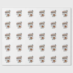 Halloween Ghost All The Ghost Love Me Funny Vintag Wrapping Paper