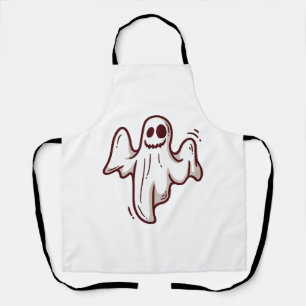Halloween ghost   apron