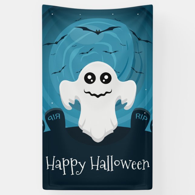 Halloween Ghost Banner (Vertical)
