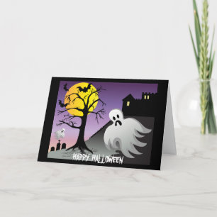 Halloween Ghost Bats 10% Off Sale Card