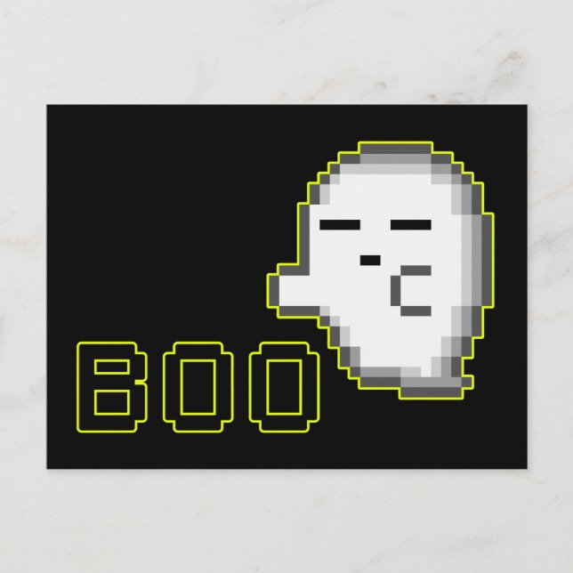 HALLOWEEN GHOST - BOO 2 POSTCARD (Front)