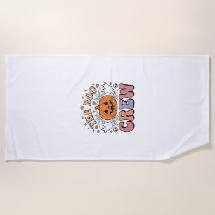 Halloween Ghost Boo Crew Cute Spooky Vintage_1 Beach Towel