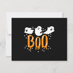 Halloween Ghost Boo Cute RSVP Card