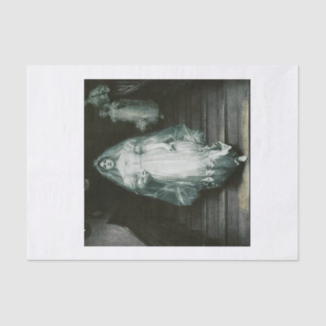 Halloween ghost bride decoupage tissue paper (Front)