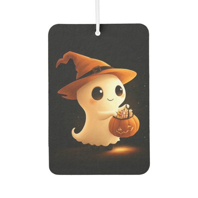 Halloween Ghost Car Air Freshener (Front)