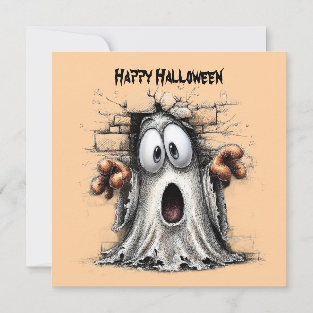 Halloween Ghost Card (Front)