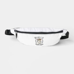 Halloween Ghost Cat Social Club Retro Creepy Cute Bum Bags