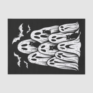 Halloween Ghost Cats Lover Fall Spooky Season Tissue Paper