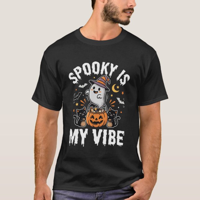 Halloween Ghost Costume Party T-Shirt (Front)