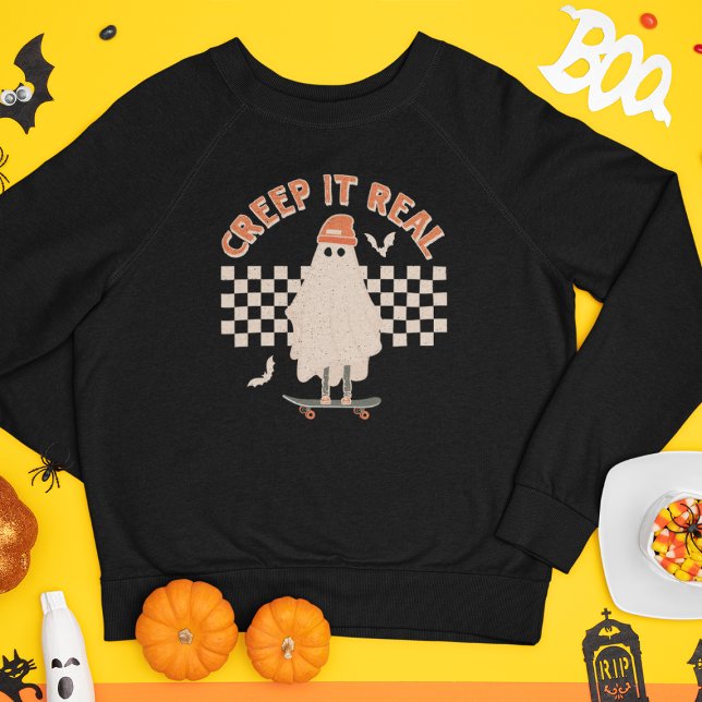 Halloween Ghost Creep It Real Sweatshirt (Creator Uploaded)